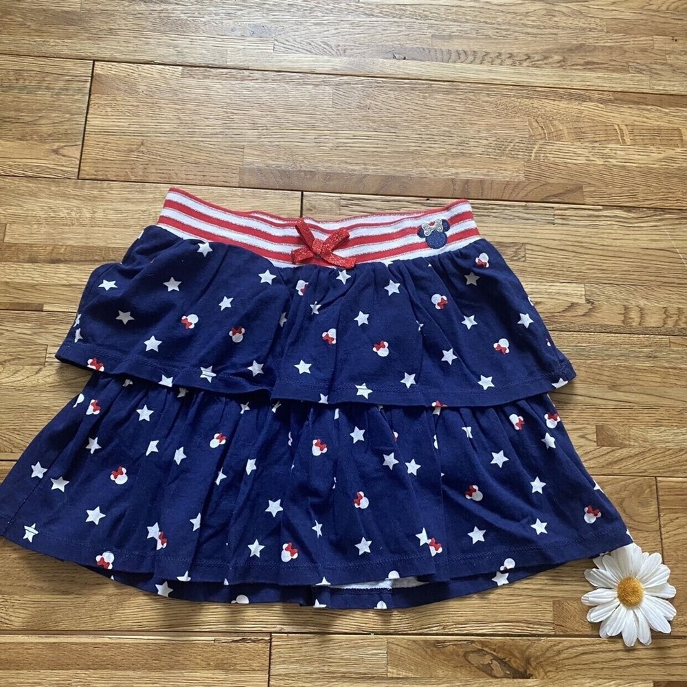 Disney Jumping Beans Minnie Mouse‎ Patriotic Skirt Size 6